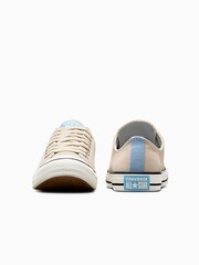Converse Ivory Chuck Taylor All Star Suede Ox Low Trainers - Image 2 of 10