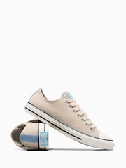 Converse Ivory Chuck Taylor All Star Suede Ox Low Trainers - Image 3 of 10