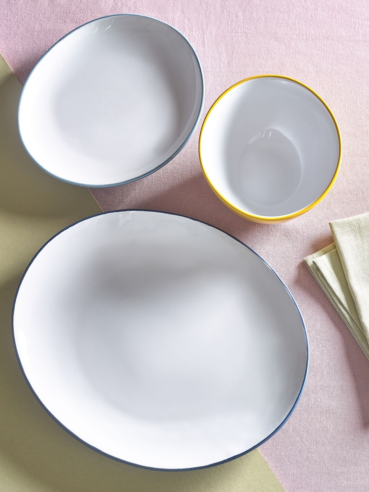 Novogratz 12 Piece Multi Oval Shaped Dinnerset - Image 1 of 4