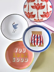 Novogratz 12 Piece Retro Mixed Slogan Dinnerset - Image 3 of 6