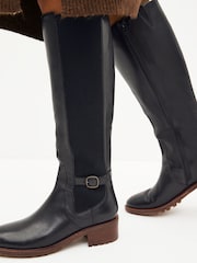 Black Regular/Wide Fit Forever Comfort® Chelsea Knee High Boots - Image 2 of 9