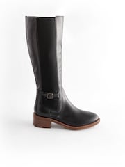 Black Regular/Wide Fit Forever Comfort® Chelsea Knee High Boots - Image 3 of 9