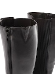 Black Regular/Wide Fit Forever Comfort® Chelsea Knee High Boots - Image 7 of 9