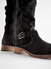 Schwarz - Forever Comfort® kniehohe Stiefel aus Wildleder - Bild 8 von 9