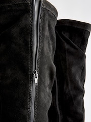 Schwarz - Forever Comfort® kniehohe Stiefel aus Wildleder - Bild 9 von 9