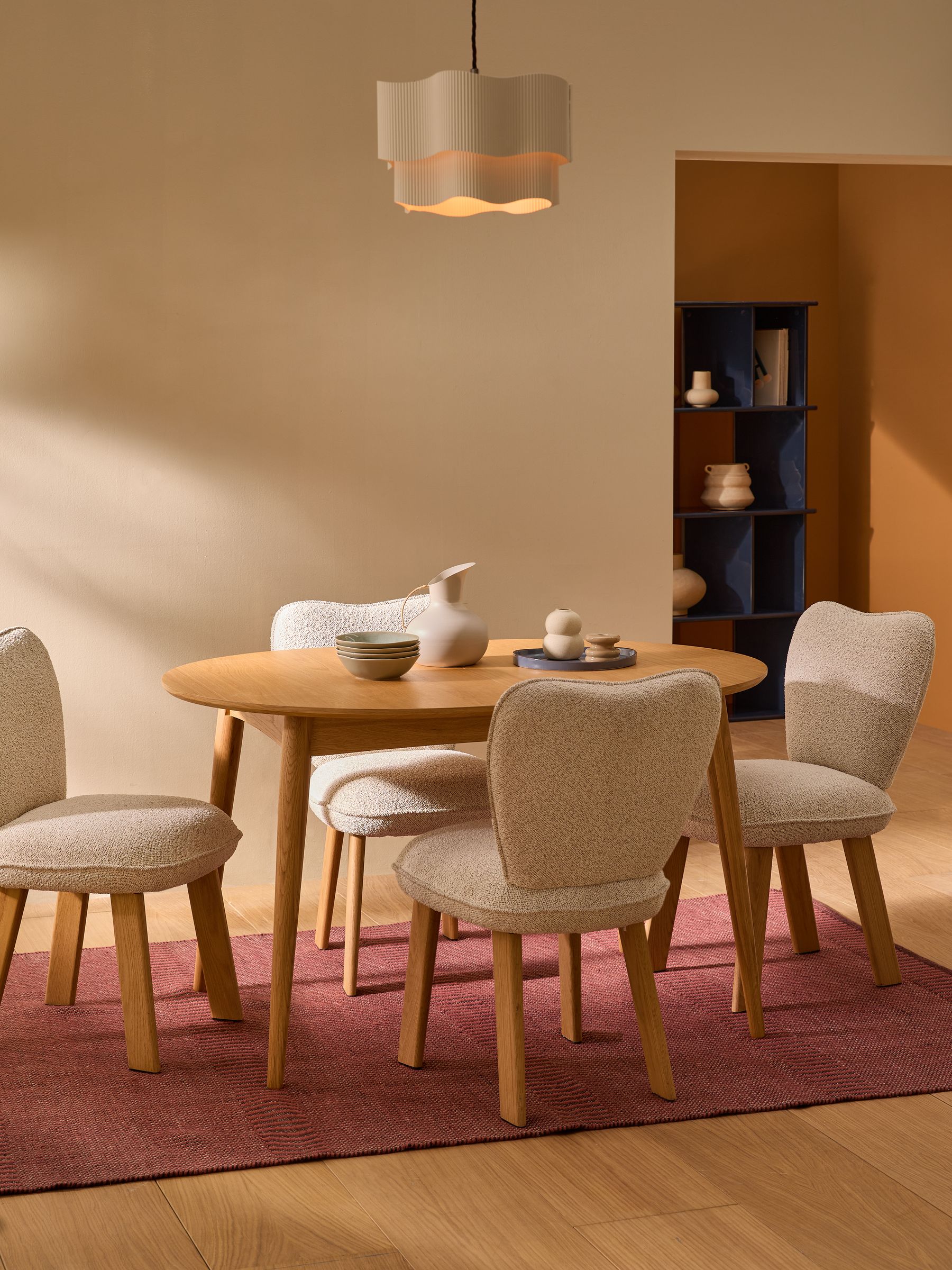 Buy MADE.COM Oak Deauville 4 to 6 Seater Oval Extending Dining Table ...