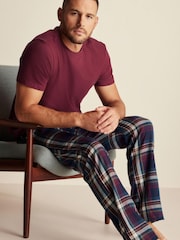 Red/Navy Blue Brushed Cotton Check Pyjama Set - Image 2 of 5
