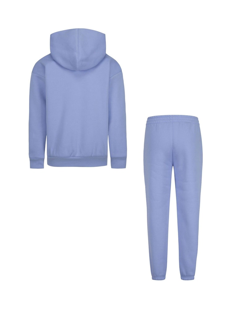 Converse Blue Little Kids Hoodie and Jogger Set - Image 2 of 9 Converse Blue Little Kids Hoodie and Jogger Set - Image 2 of 9
