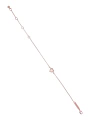 Ted Baker Rose Gold Tone HANSAA: Crystal Heart Adjustable Bracelet - Image 5 of 9