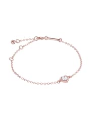 Ted Baker Rose Gold Tone HANSAA: Crystal Heart Adjustable Bracelet - Image 6 of 9