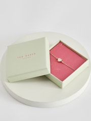 Ted Baker Rose Gold Tone HANSAA: Crystal Heart Adjustable Bracelet - Image 9 of 9