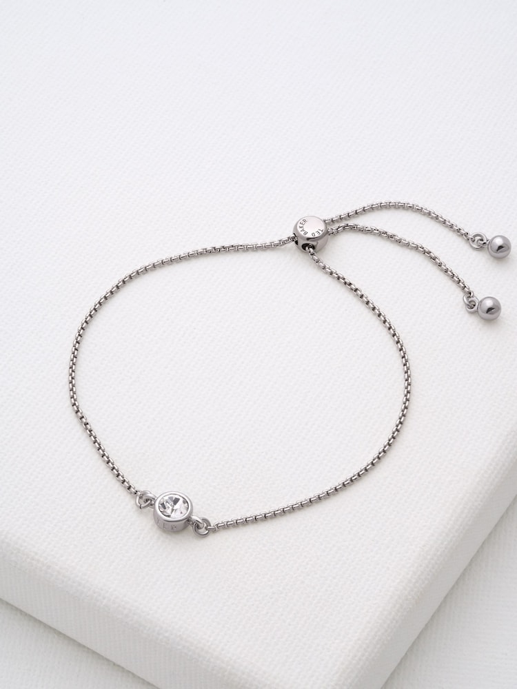 Ted Baker Silver Tone SARSAA: Crystal Drawstring Adjustable Bracelet - Image 1 of 8