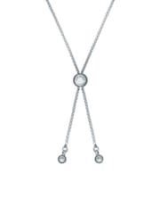 Ted Baker Silver Tone SARSAA: Crystal Drawstring Adjustable Bracelet - Image 6 of 8