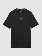 Reiss Black Performance T Shirt Reiss | Castore Performance Modern-Fit T-Shirt - Image 3 of 11