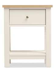 Cream Malvern Oak Effect Side Table - Image 6 of 9