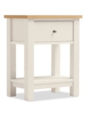 Cream Malvern Oak Effect Side Table - Image 7 of 9