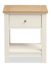 Cream Malvern Oak Effect Side Table - Image 8 of 9