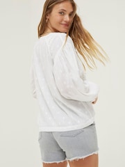 FatFace White Lace Freya Blouse - Image 2 of 4