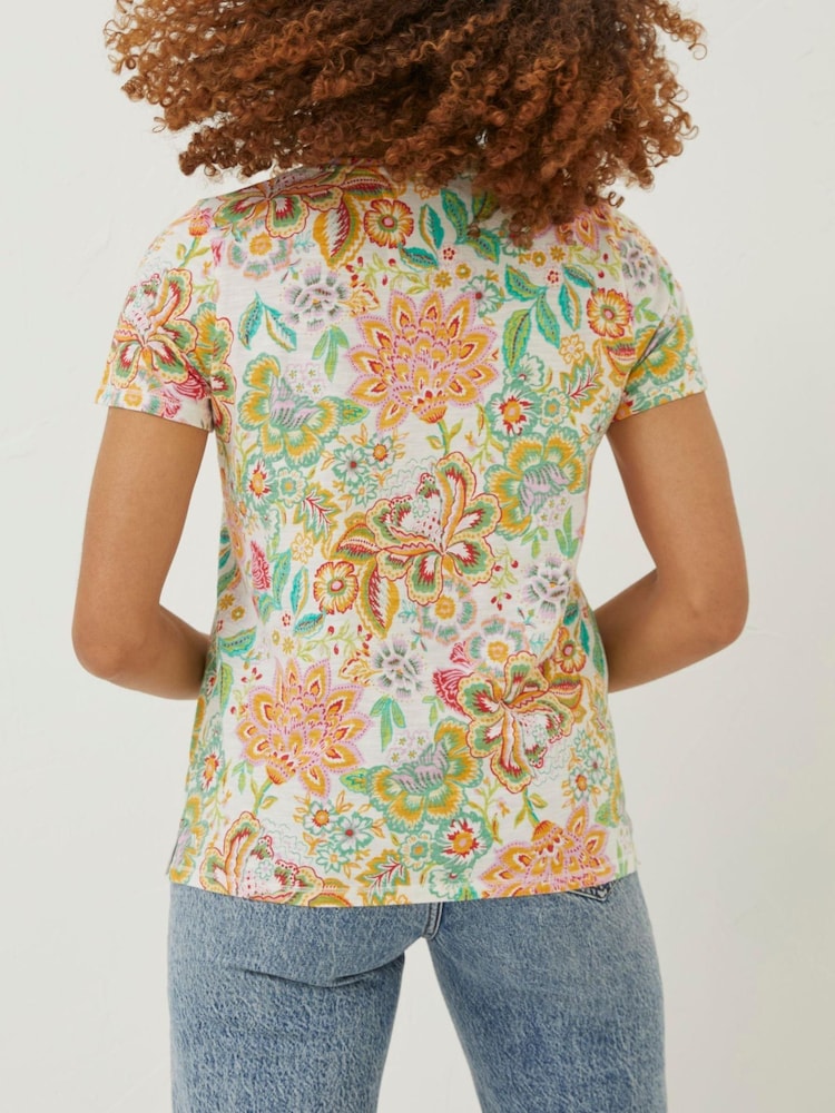 FatFace Natural Maggie Paradise Floral T-Shirt - Image 2 of 5