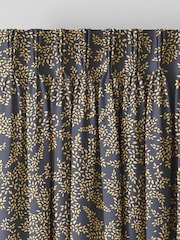 Sara Miller Smokey Blue Little Leaves Made to Measure Curtains - Image 5 of 9