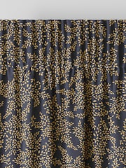 Sara Miller Smokey Blue Little Leaves Made to Measure Curtains - Image 6 of 9