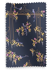 Sara Miller Navy Birds & Gate Made to Measure Curtains - Image 9 of 9