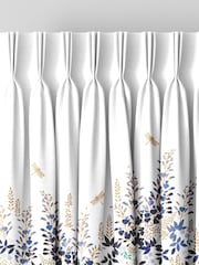 Sara Miller White 100% Cotton Wisteria Made to Measure Curtains - Image 5 of 9