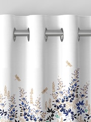 Sara Miller White 100% Cotton Wisteria Made to Measure Curtains - Image 7 of 9