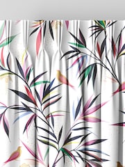 Sara Miller White 100% Cotton Bamboo Made to Measure Curtains - Image 5 of 9
