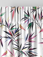 Sara Miller White 100% Cotton Bamboo Made to Measure Curtains - Image 6 of 9