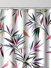 Sara Miller White 100% Cotton Bamboo Made to Measure Curtains - Image 8 of 9