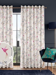 Sara Miller Oyster Hummingbird Made to Measure Curtains - Image 1 of 9