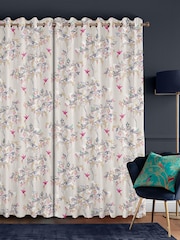 Sara Miller Oyster Hummingbird Made to Measure Curtains - Image 2 of 9