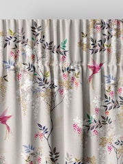 Sara Miller Oyster Hummingbird Made to Measure Curtains - Image 6 of 9