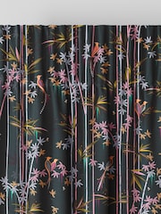 Sara Miller Dark Green Linear Made to Measure Curtains - Image 6 of 9