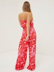 FatFace Red Bennie Ikat Jumpsuit - Image 2 of 4
