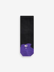 Black/Bright Monsters Cotton Rich Socks 10 Pack - Image 11 of 11