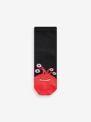 Black/Bright Monsters Cotton Rich Socks 10 Pack - Image 2 of 11