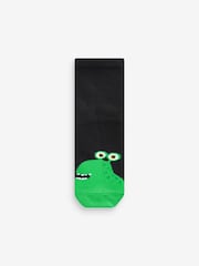Black/Bright Monsters Cotton Rich Socks 10 Pack - Image 6 of 11
