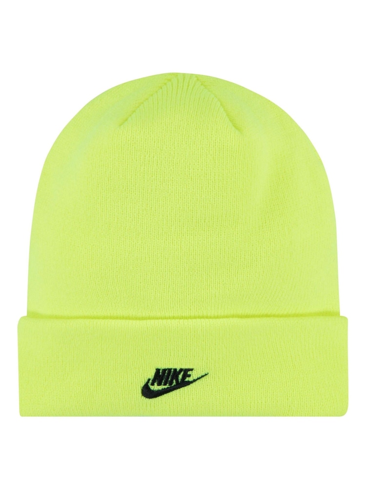 Nike Yellow Kids Club Beanie Hat and Gloves Set - Image 3 of 3