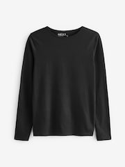 Black The Everyday Crew Neck Long Sleeve Top - Image 5 of 6