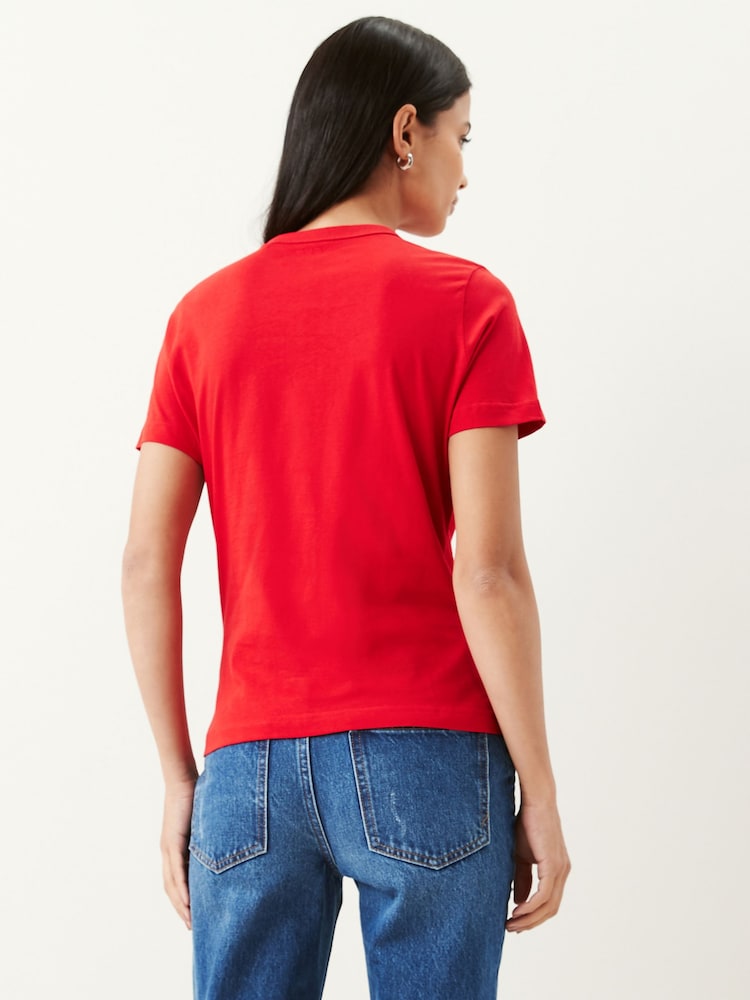 Rouge - T-shirt Essential Pure Cotton Manchester Courts Col rond - Image 3 of 6