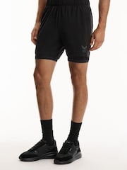 Reiss Black 2 In 1 Short Reiss | Castore 2-in-1 Technical Training Shorts - Image 5 of 10