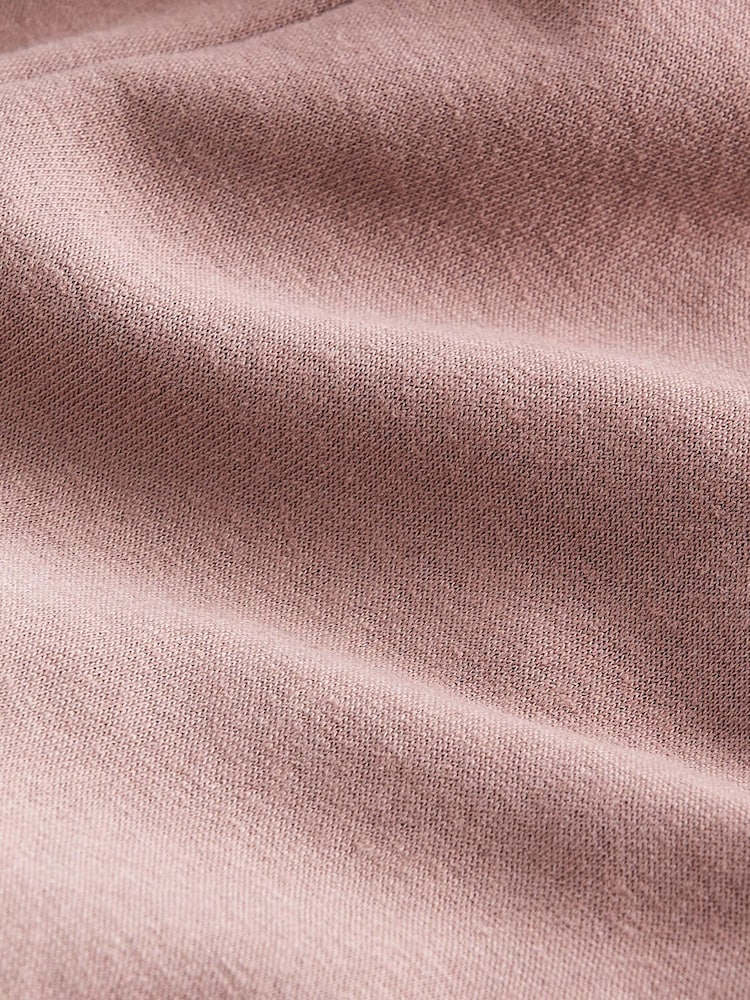 self. Mauve Purple Cotton Blend Cuffed Joggers - Image 3 of 3