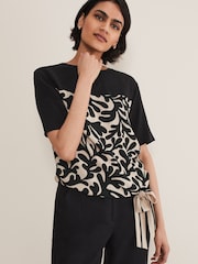 Phase Eight Neutral Arie Side Tie Top - Image 1 of 6