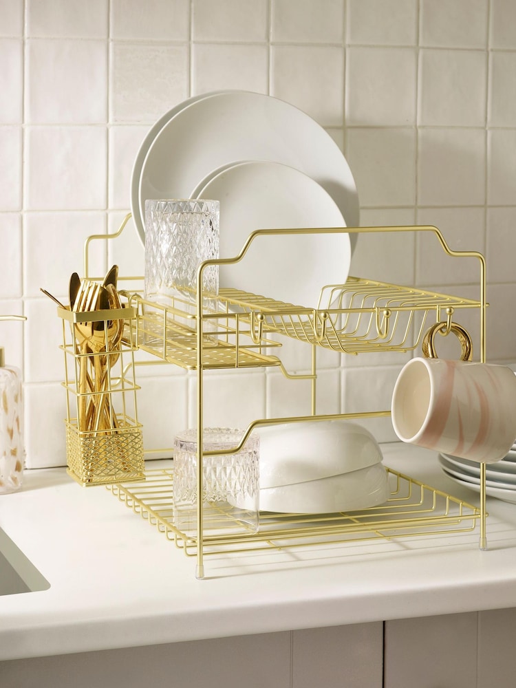 Gold Two Tier Drainer - Image 1 of 4
