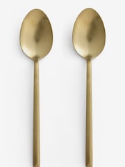 Gold 2 Piece Serve Spoon Valencia Stainless Steel Serve Spoon Set - Image 3 of 3