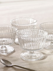 Set of 4 Clear Glass Trifle Dessert Bowls - Image 1 of 3