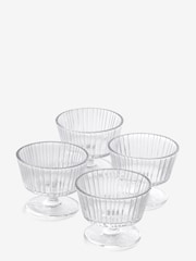 Set of 4 Clear Glass Trifle Dessert Bowls - Image 3 of 3