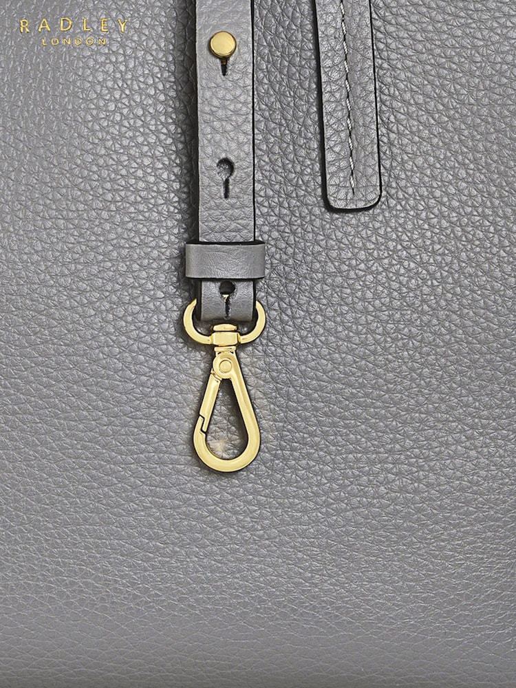 Radley London Grey Dukes Place Medium Ziptop Grab Bag - Image 5 of 5 Radley London Grey Dukes Place Medium Ziptop Grab Bag - Image 5 of 5